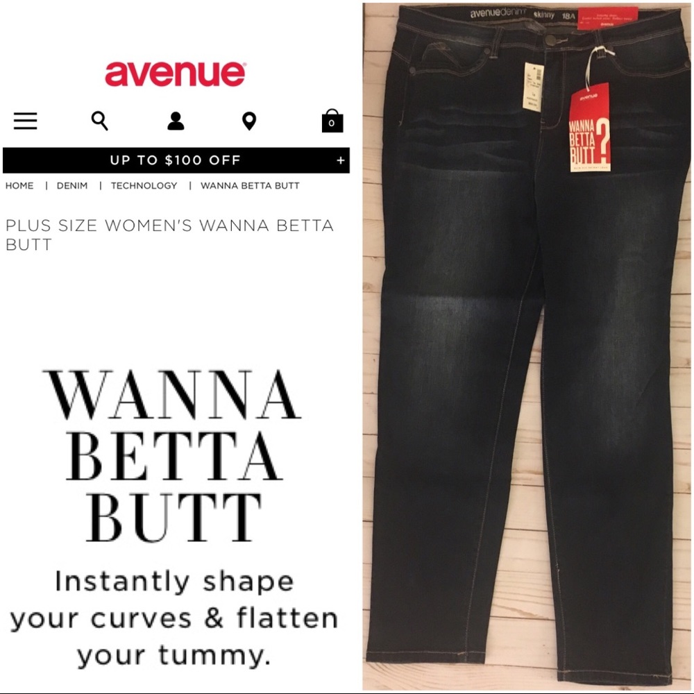 Avenue - Jeans (Size 18) NWT